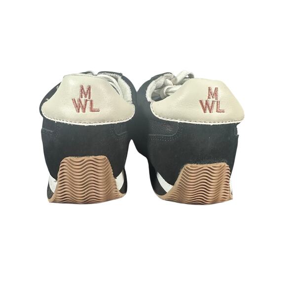 Madewell Black Suede Leather Retro Sneakers Women’s Size 8 mens’s 6.5 unisex - Picture 4 of 12